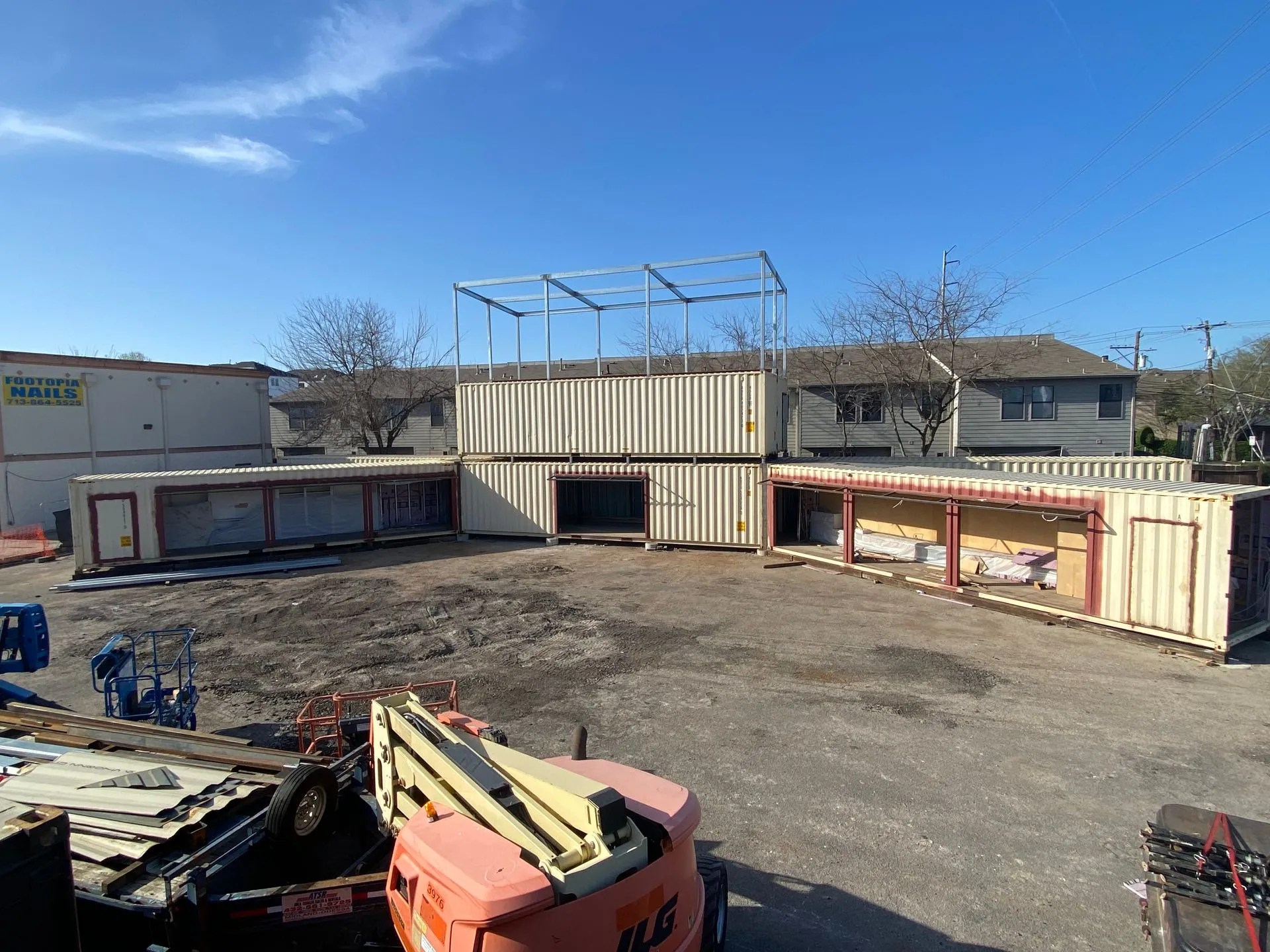 Raw shipping container before NWS Modifications customized it