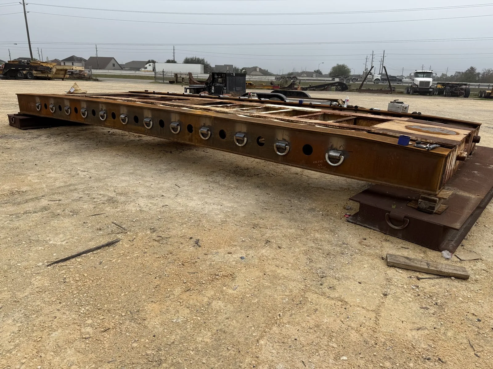 NWS Modifications — fabricated steel skid with lifting lugs
